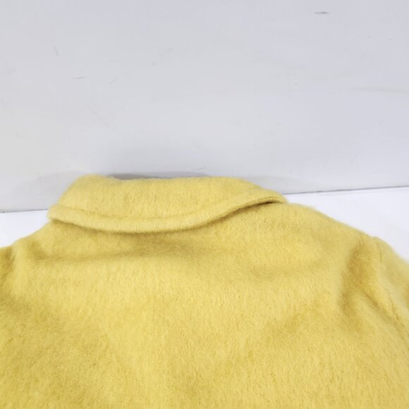 Vintage May May Baby Winter Coat Yellow Wool 18 Months - Picture 8 of 10